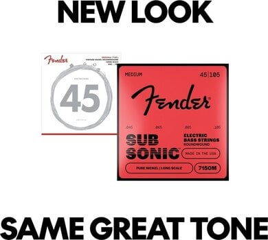 Snaren voor basgitaar Fender Original 7150 Bass Strings .45-.105 Snaren voor basgitaar (Als nieuw) - 4