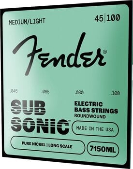 Corzi pentru chitare bas Fender 7150 Pure Nickel 45-100 Corzi pentru chitare bas (Ca nou) - 3