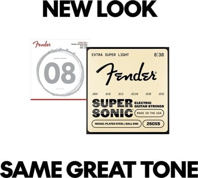 Snaren voor elektrische gitaar Fender Super 250's Extra Super Light Snaren voor elektrische gitaar - 4