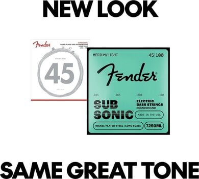 Basszusgitár húr Fender Super 7250 Bass Strings 45-100 Basszusgitár húr (Mint új) - 4