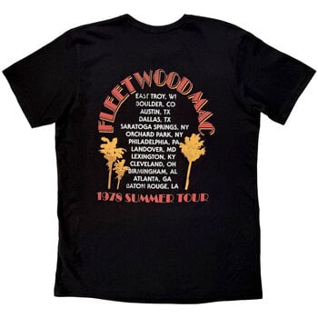 Ing Fleetwood Mac Summer Tour (Back Print) Black S Ing - 2