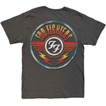 Tričko Foo Fighters Wings (Back Print) Charcoal Grey S Tričko - 2
