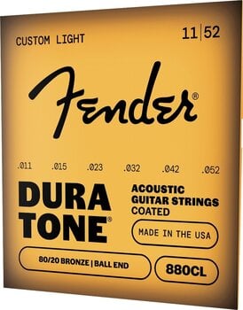 Akusztikus gitárhúrok Fender Dura Tone 880CL 80/20 11-52 Akusztikus gitárhúrok - 3