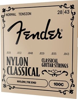 Nylon snaren voor klassieke gitaar Fender 100 Classical Nylon Tie End Nylon snaren voor klassieke gitaar - 3
