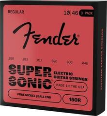 Corzi chitare electrice Fender 150R Electric Pure Nickel Ball End 10-46 3 Pack Corzi chitare electrice - 2