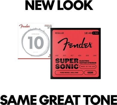 Snaren voor elektrische gitaar Fender 150R Electric Pure Nickel Ball End 10-46 3 Pack Snaren voor elektrische gitaar (Als nieuw) - 4