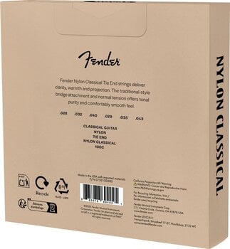 Cordes nylon Fender 100 Classical Nylon Tie End Cordes nylon (Comme neuf) - 2