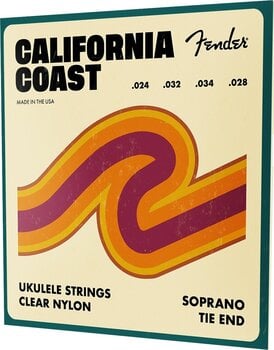 Stīgas soprāna ukulelei Fender California Coast Soprano Ukulele Strings Set of Four - 3