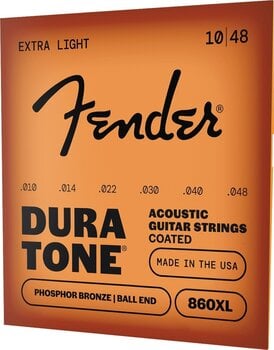 Snaren voor akoestische gitaar Fender 860XL Phosphor Bronze 10-48 Snaren voor akoestische gitaar - 3