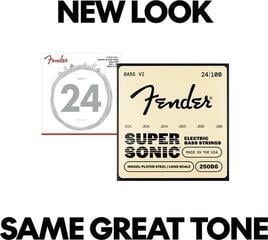 Basģitāras stīgas Fender Super 250 Bass VI Strings 24-100 - 3