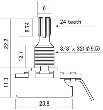 Potenciometrs Hosco CTS-VA250 Potenciometrs - 3