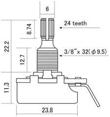 Potenciometrs Hosco CTS-VA500 Potenciometrs - 2