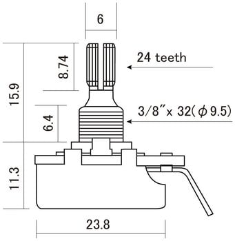 Potenciometrs Hosco CTS-VA300-S Potenciometrs - 3
