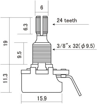 Potenciometrs Hosco CTS-5001 Potenciometrs - 3