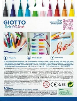 Fixka GIOTTO Turbo Soft Brush Sada fixiek Mix 10 ks - 23