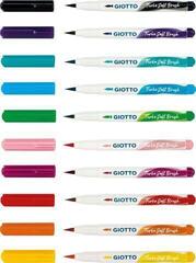 Felt-Tip Pen GIOTTO Turbo Soft Brush Set of markers Mix 10 pcs - 1