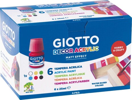 Akrilna boja GIOTTO Decor Set akrilnih boja Miješati 6 x 150 ml 6 kom - 2