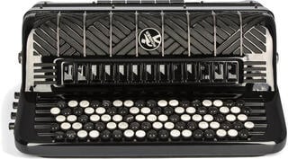 Fisarmonica a bottoni Hohner Mattia IV 120 CR C Fisarmonica a bottoni Gun Black - 1