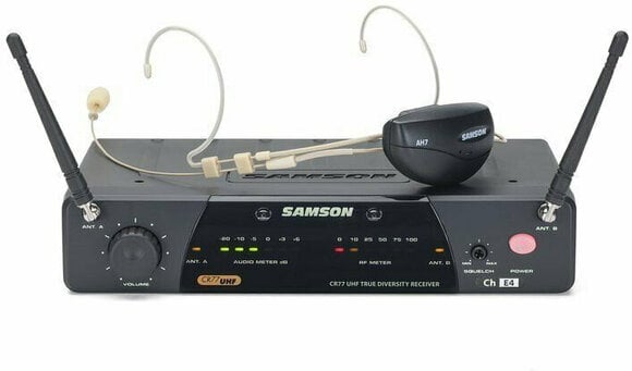 Безжични слушалки с микрофон Samson AirLine 77 AH7 Headset E4 - 2