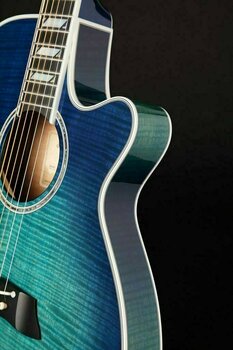 electro-acoustic guitar Takamine TSP178AC-SBB See Thru Blue Burst - 6