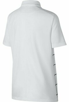 Polo majice Nike Dri-Fit Grid Printed Boys Polo Shirt White/Black XL - 2