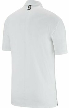 Polo Shirt Nike Tiger Woods Vapor Striped Mens Polo Shirt White/Pure Platinum M - 2
