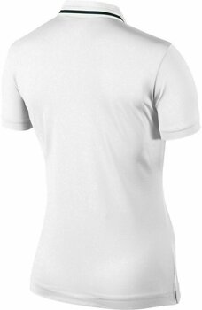 Camiseta polo Nike Icon Swoosh Tech Womens Polo Shirt White/Metallic Silver XL - 2