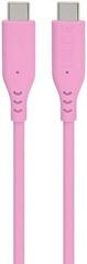 USB кабл PremiumCord Silicone USB-C 60W 480Mbps Pink 1,5 m USB кабл - 1