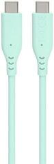 USB Cable PremiumCord Silicone USB-C 60W 480Mbps Turquoise 1,5 m USB Cable - 1