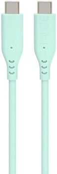 USB кабл PremiumCord Silicone USB-C 60W 480Mbps Turquoise 1,5 m USB кабл - 2