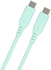USB Cable PremiumCord Silicone USB-C 60W 480Mbps Turquoise 1,5 m USB Cable - 2