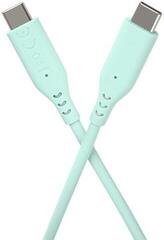 USB Cable PremiumCord Silicone USB-C 60W 480Mbps Turquoise 1,5 m USB Cable - 3