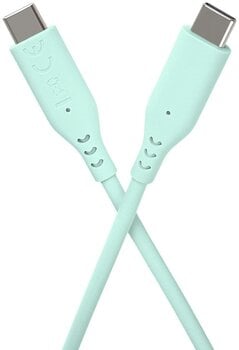 USB кабл PremiumCord Silicone USB-C 60W 480Mbps Turquoise 1,5 m USB кабл - 4