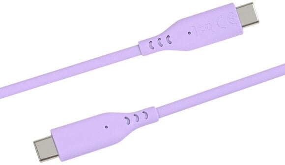 USB кабл PremiumCord Silicone USB-C 60W 480Mbps Purple 1,5 m USB кабл - 5