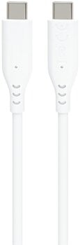 USB кабл PremiumCord Silicone USB-C 60W 480Mbps White 1,5 m USB кабл - 2