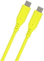 USB Cable PremiumCord Silicone USB-C 60W 480Mbps Yellow 1,5 m USB Cable - 2