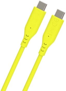 USB кабл PremiumCord Silicone USB-C 60W 480Mbps Yellow 1,5 m USB кабл - 3