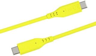 USB Cable PremiumCord Silicone USB-C 60W 480Mbps Yellow 1,5 m USB Cable - 4