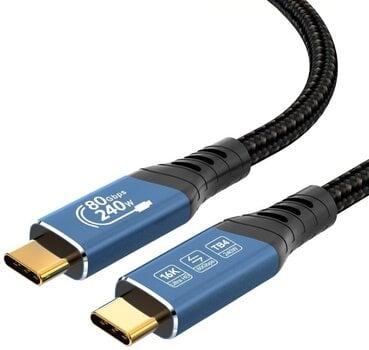 USB Cable PremiumCord USB4 Version 2.0 80Gbps 16K@60Hz 240W Thunderbolt 5 1,5 m USB Cable - 6