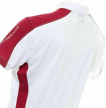 Chemise polo Galvin Green Melvin Ventil8 Polo Golf Homme White/Baroko Red/Steel Grey XL - 2