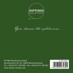 Violin Strings Optima Goldbrokat Premium Steel E 4/4 Soft Ball End Violin Strings - 1