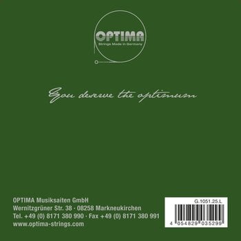 Violin Strings Optima Goldbrokat Premium Steel E 4/4 Soft Loop End Violin Strings - 2