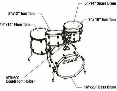 Trumset Tama CK50RS-DRP Superstar Classic Dark Red Sparkle - 2