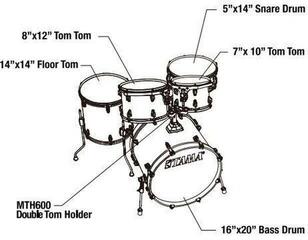 Akustik-Drumset Tama CK50RS-MGD Superstar Classic Midnight Gold Sparkle Akustik-Drumset - 3