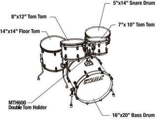 Set akustičnih bobnov Tama CL50RS-TPB Superstar Classic Transparent Black Sunburst Set akustičnih bobnov - 1