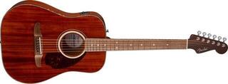Електро-акустична китара Дреднаут Fender California Deluxe Redondo Jr. E WN Natural Mahogany Електро-акустична китара Дреднаут - 2