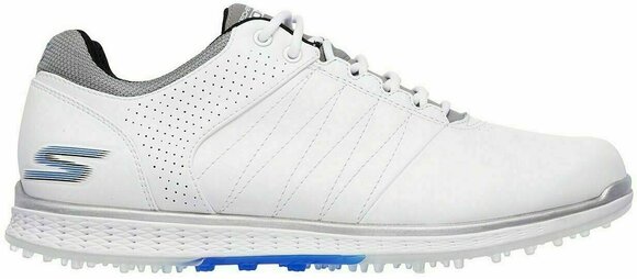 Chaussures de golf pour hommes Skechers GO GOLF Elite 2 Chaussures de Golf pour Hommes White/Grey/Blue 44,5 - 5