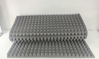Painel de espuma absorvente Mega Acoustic PA-PMP5 115x195x5 Dark Gray Painel de espuma absorvente (Danificado) - 1