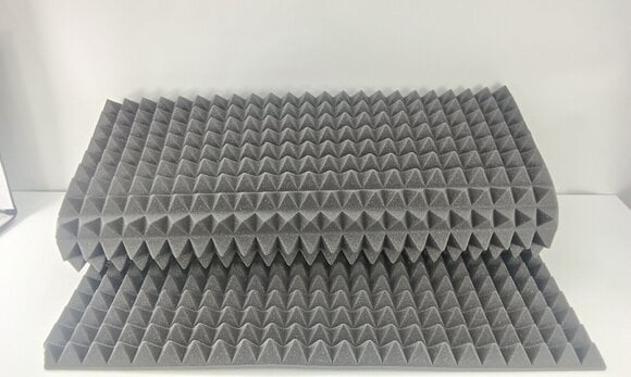 Painel de espuma absorvente Mega Acoustic PA-PMP5 115x195x5 Dark Gray Painel de espuma absorvente (Danificado) - 2