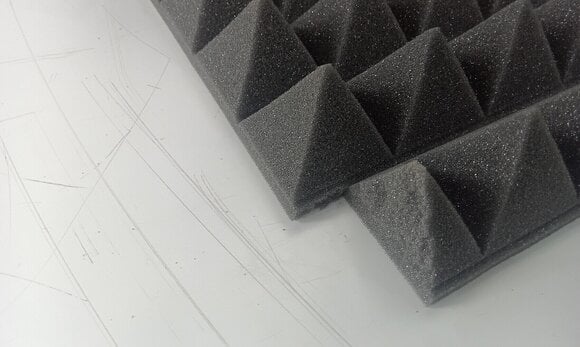 Painel de espuma absorvente Mega Acoustic PA-PMP5 115x195x5 Dark Gray Painel de espuma absorvente (Danificado) - 4